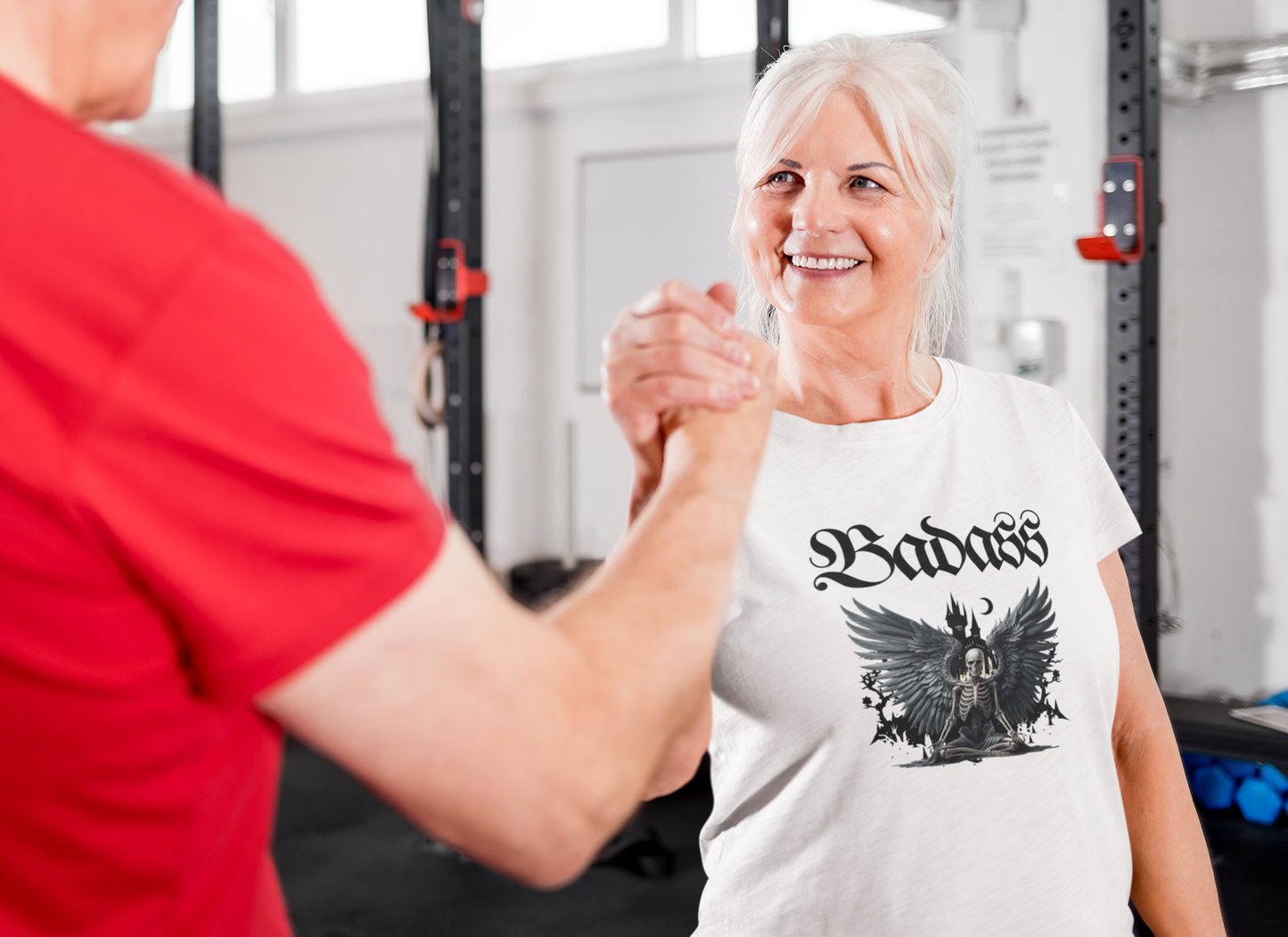 Unisex t-shirt 'Badass' Skeleton